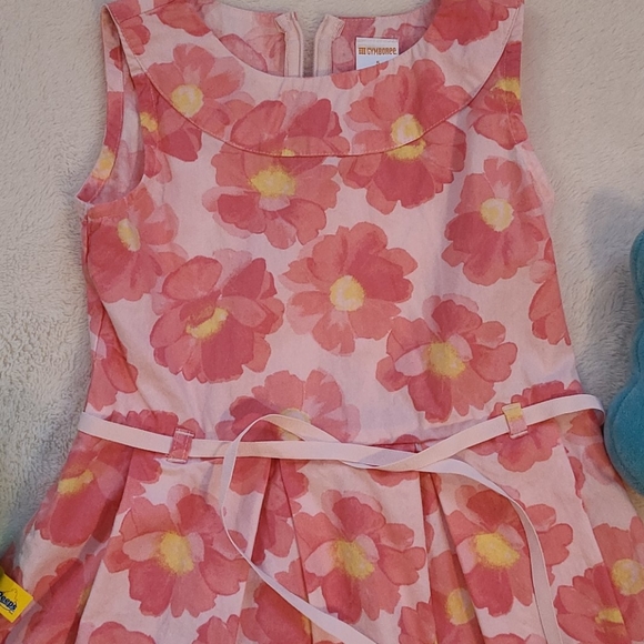 Girl's Gymboree Spring Floral Dress Size 5 Pink 🐰 - Picture 2 of 6